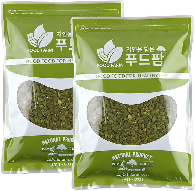 푸드팜 호박씨, 1kg, 2개