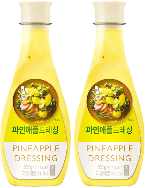 CJ 파인애플 샐러드소스 585g, 2개