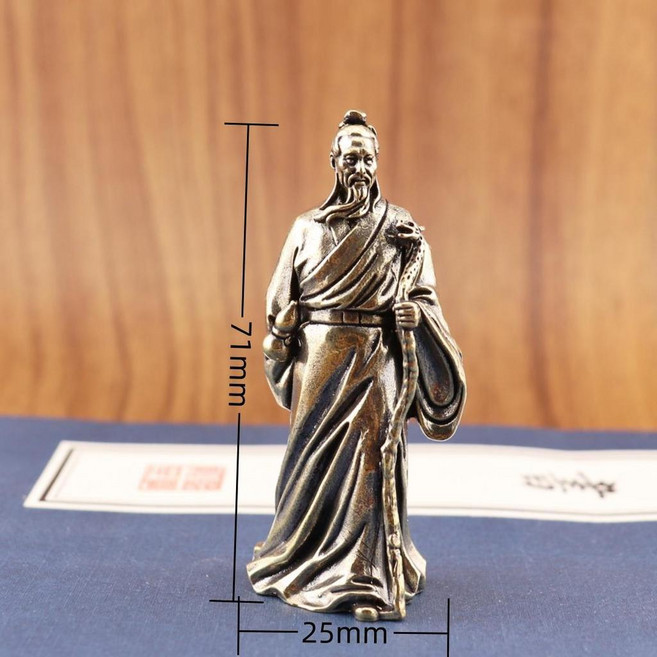 純黃銅華佗雲遊四海毛驢託運居家裝飾茶寵辦公室桌面工藝品小擺件, 華佗