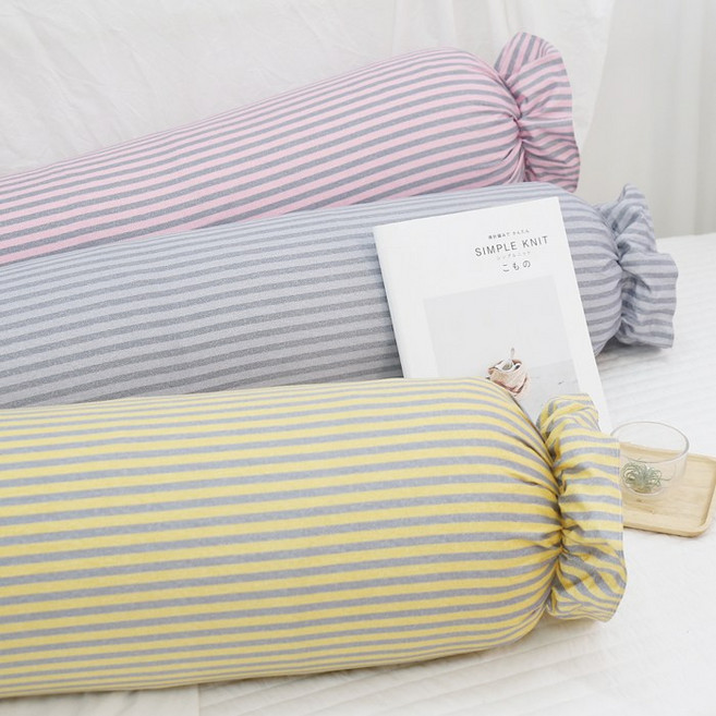 마이룸엔 버드 순면 안고자는 바디필로우 롱쿠션 캔디쿠션, 버드 (솜+커버) 핑크