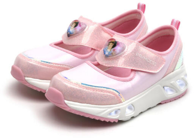 NASSAU 디즈니 여아용 백설공주 큐티 LED 운동화