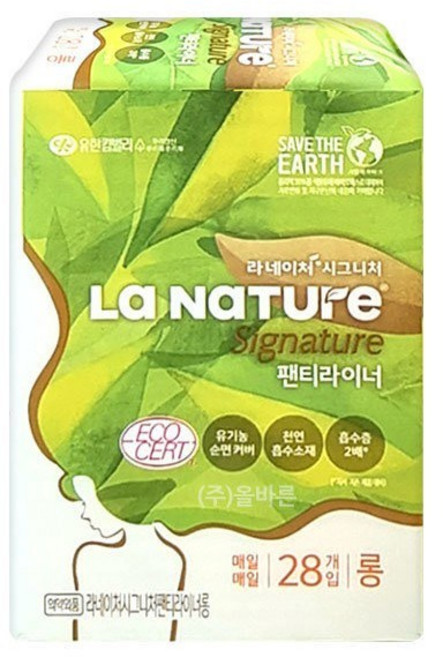 라네이처 시그니처 팬티라이너, 롱, 28개입, 15개