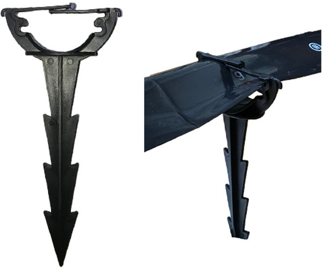 분수호스고정구 연결소켓 스타터 스토퍼 관수 분수호스 자재 부속 고정핀 밸브 PE관 (제품별도구매), 분수호스고정대100개, 1개