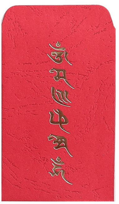옴마니반메훔 부적봉투 100장묶음 택1, 1세트, 빨강 소