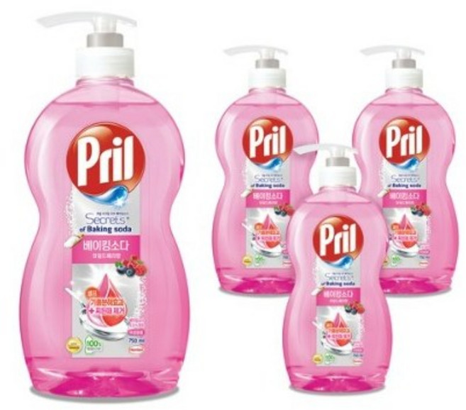 프릴 시크릿오브 베이킹소다 와일드베리 향, 750ml, 8개