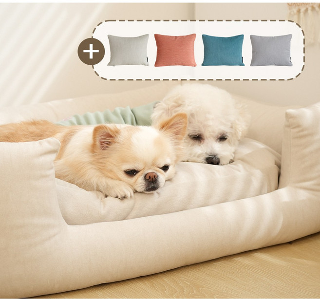 강아지 슬개골 안심 힐링 배드 방석, 1세트, 오렌지