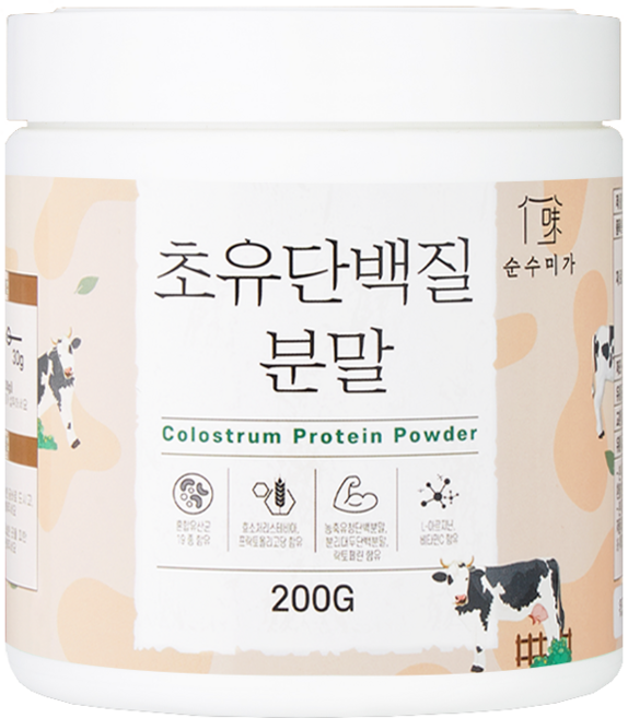 순수미가 초유프로틴 단백질 파우더 분말 락토페린 200g, 상세정보참조, 1개