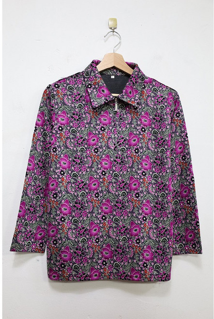 형제상회 할머니옷 할머니티 카라 긴팔티 겨울 0010W08