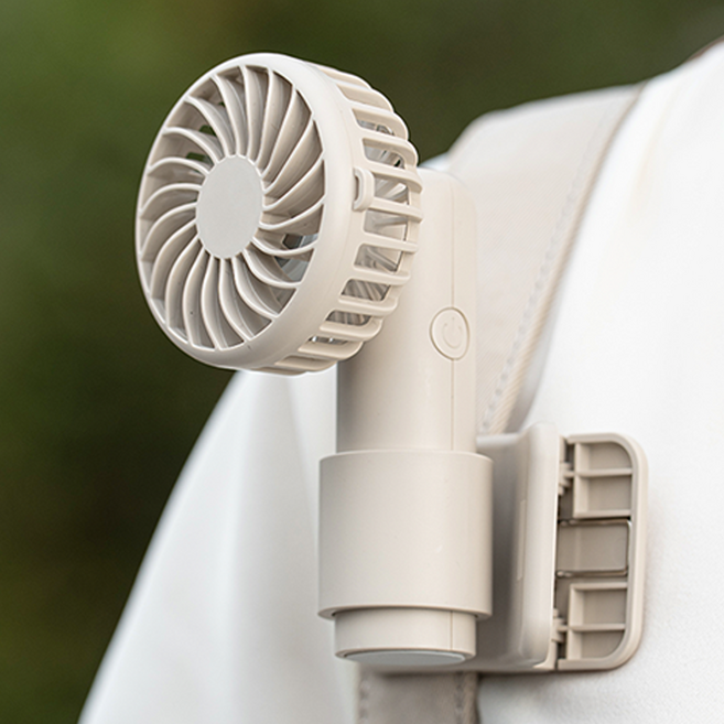 YGGDRAVA 휴대용 집게 핸디 선풍기, 흰색, KLXT-DQ261