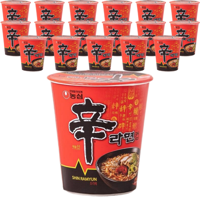 농심 신라면 컵 65g, 18개