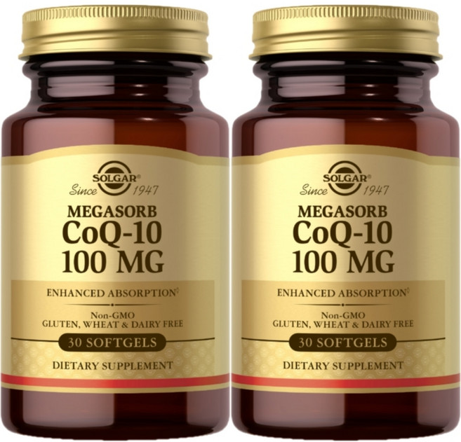 솔가 메가솔브 CoQ10 코큐텐 코엔자임 Q10 100mg, 2개, 30정