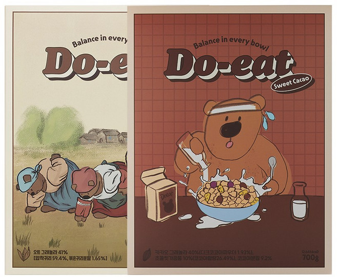 두잇 클래식오트 + 스윗카카오 시리얼 세트, 700g, 1세트