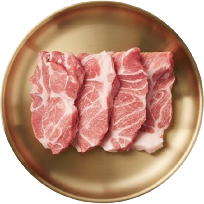 1등급 한돈 암퇘지 목살 냉장, 4개, 500g