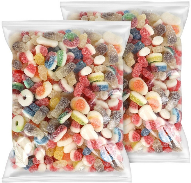 Fini 해피 사우워 믹스 젤리, 1kg, 2개