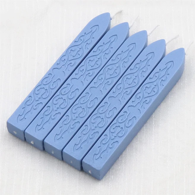 5 개/가방 Wicks와 씰링 왁스 스틱 인감 스탬프 봉투 결혼식 초대장에 대 한 골동품 화재 원고, 02 13