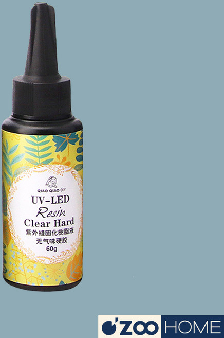 QIAO QIAO DIY UV水晶滴膠 紫外線固化樹脂, 1個, 全新第四代｜60g｜紫外線固化膠, 60g