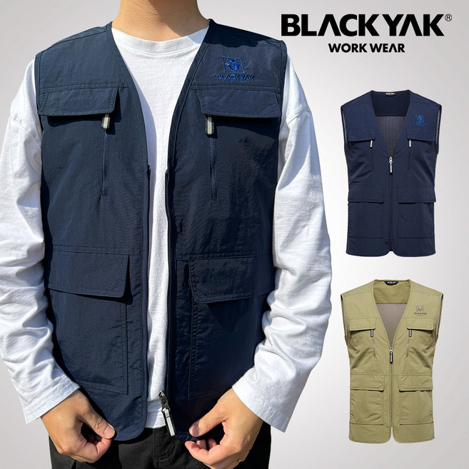 블랙야크 여름조끼 S-세이프베스트 작업조끼 망사 등산 낚시