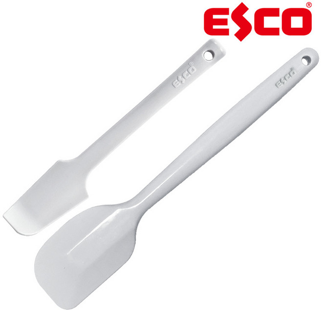 [에스코] 통실리콘 알뜰주걱 스파츌라 2종 세트(대+소) 볶음주걱 다용도 주방도구 볶음스푼 베이킹 헤라, 화이트, 실리콘 주걱(소)+실리콘 주걱(대), 1개