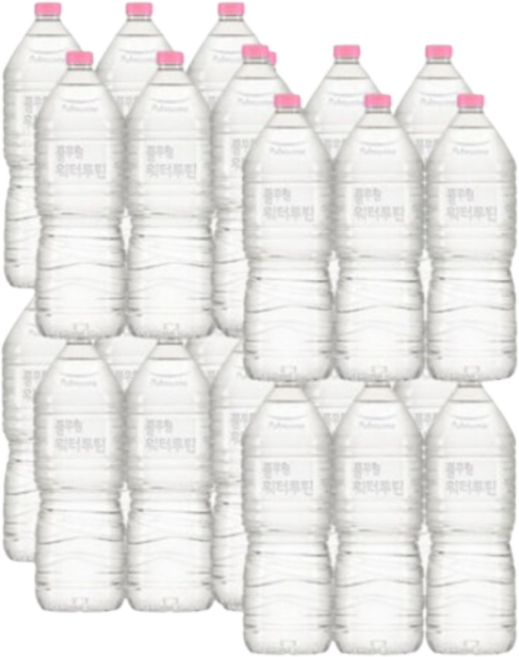 풀무원 워터루틴 무라벨 생수 2L X 24병(무라벨/유라벨 랜덤발송), 24개