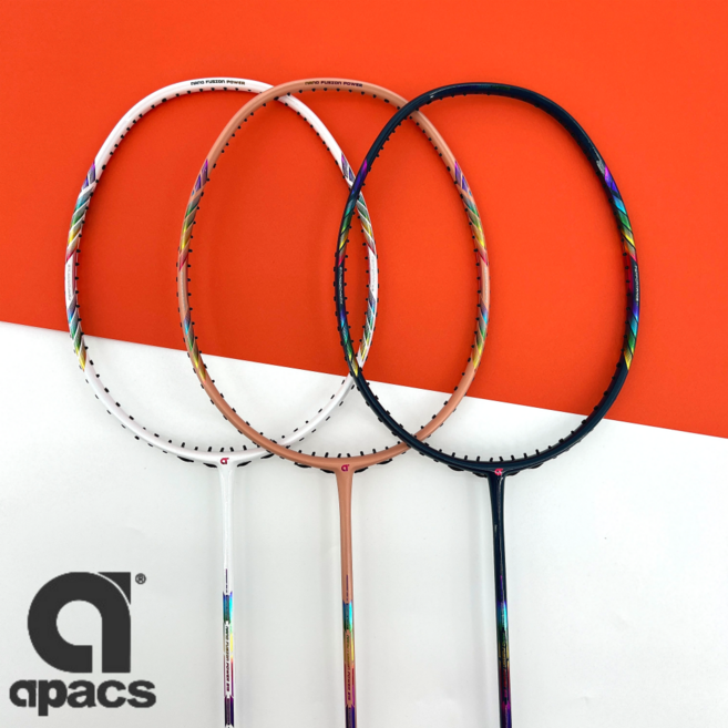 아펙스 나노퓨전파워 815 배드민턴라켓 채 입문용 선수용 가벼운 초등 4u 베드민턴라켓, 나노퓨전파워 815-화이트, 1개