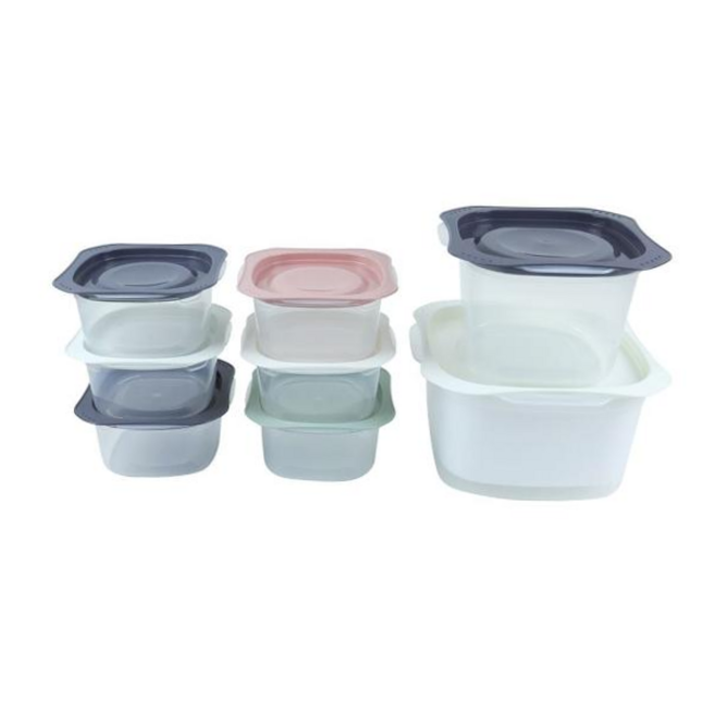 밀폐용기도시락 밀폐용기 반찬통 용기 냉동밥보관 소분 밥소분 세트 4호 59000EA 1EA, 본상품