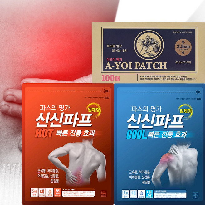 신신파스 쿨 5매+신신파프 핫 5매+아요이동전패치 100매, 1개