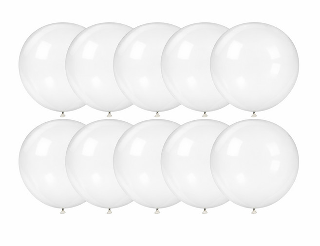 파티메이커스 45cm 파티용 대형 풍선 세트, 10개, 클리어