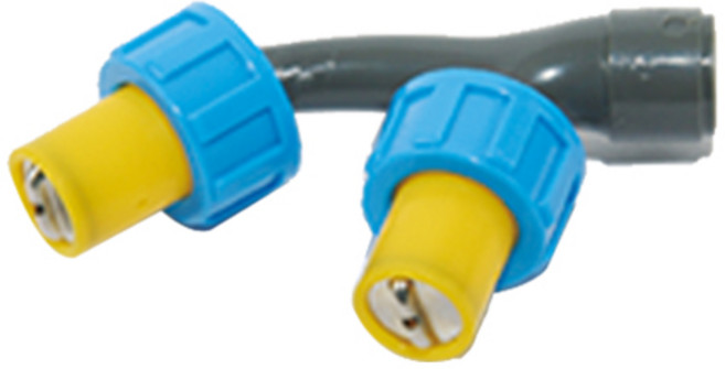 아사바 슈퍼25(인력)PVC 2구 제초노즐, 1개