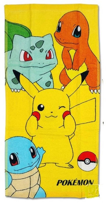 DK大王 寶可夢 皮卡丘 純棉童巾 兒童毛巾 吸水毛巾, C款(合圖款)/1條, 1個