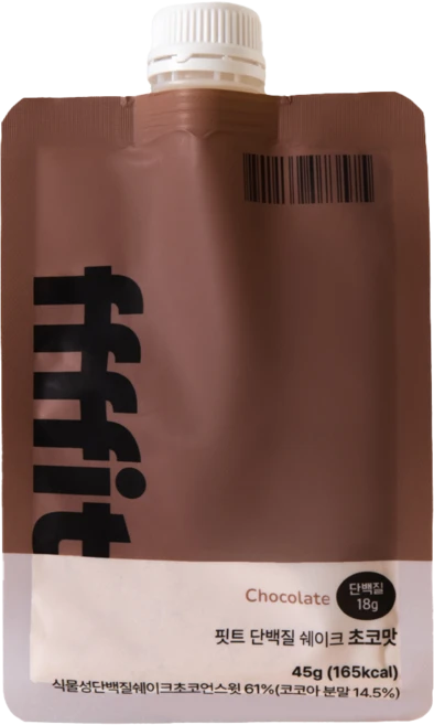 핏트 단백질 쉐이크 파우치 (초코맛) 일주일분, 1박스, 45g - 쿠팡