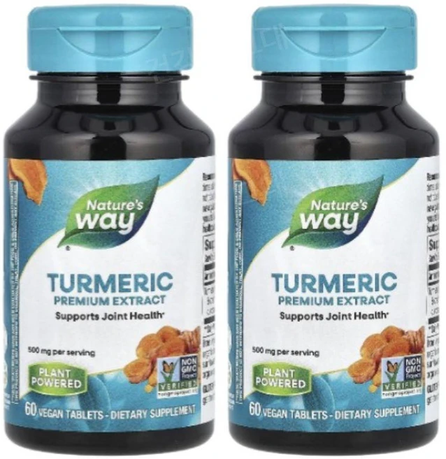 네이처스웨이 터메릭 강황 튜메릭 500mg 60정 2개 투메릭 Turmeric - 쿠팡