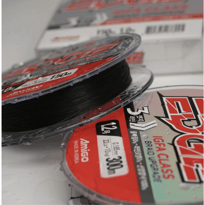 아미고 블랙엣지 6합사 300m 선염 합사 한치 갈치지깅 텐야