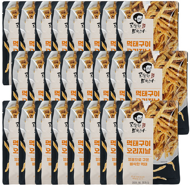 고독한미식가 빠삭먹태구이 25g 오리지널, 24개