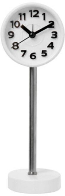 아트박스 무소음 스탠드 시계 화이트, 단품없음
