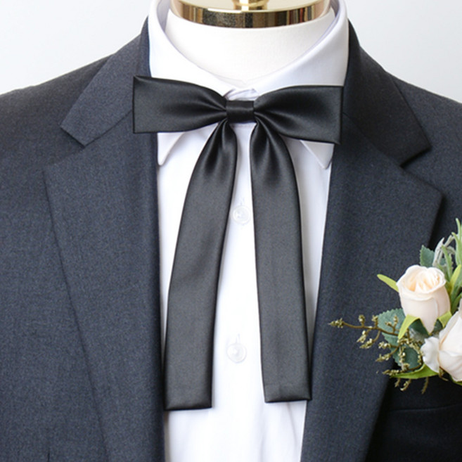 긴 리본 타이 여자 리본 넥타이