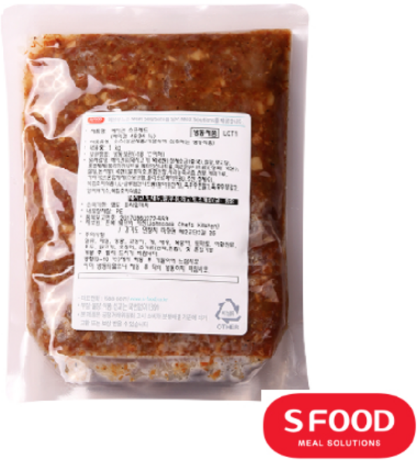 에쓰푸드 베이컨 스프레드 1kg (냉동) 샌드위치 토스트 브런치 소스, 1개