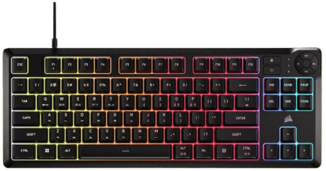 커세어 K55 CORE TKL RGB 저소음 멤브레인 게이밍 키보드