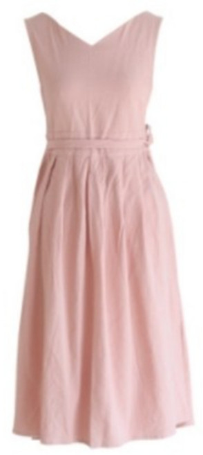 린넨 장금이 원피스앞치마 예쁜에이프런 옆트임 카페 바레스타 꽃집 어린이집선생님 롱앞치마 공방 윤스테이 한복 제인파커, 파스텔 핑크, 1개