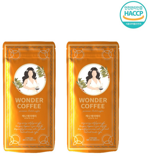 신선한 원더 더치커피 파우치 케냐AA, 30ml, 2개