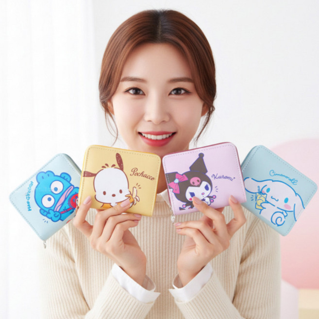 산리오 예쁜 지갑 남아여아 초등 카드 동전 용돈 어린이집 유치원 생일 아동 입학 졸업 선물