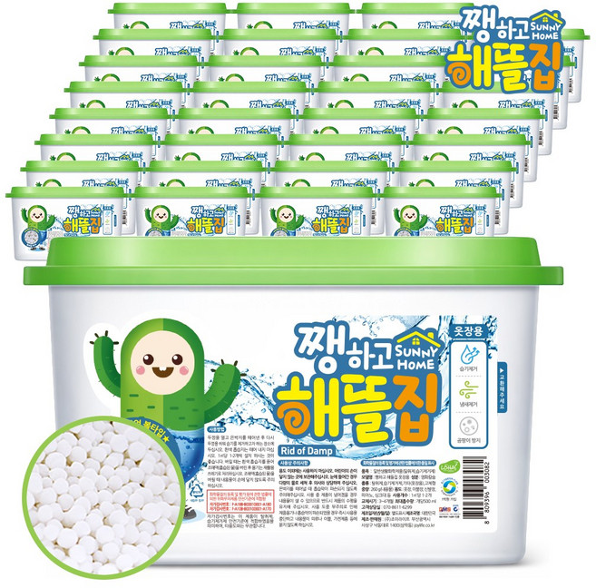 쨍하고해뜰집 옷장용 볼타입 제습제 본품, 260g, 32개