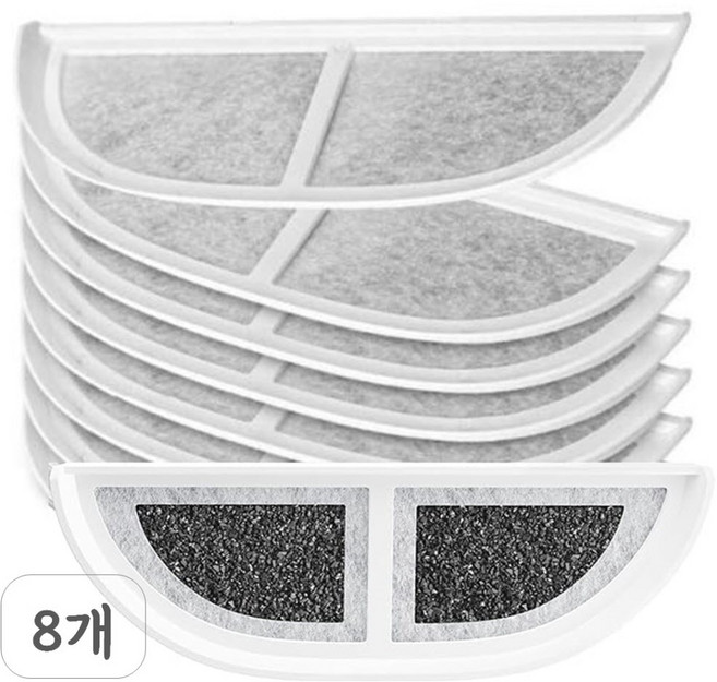 유피 정수기 필터 3세대 강아지 자동 음수대 고양이 급수기 호환, 8개