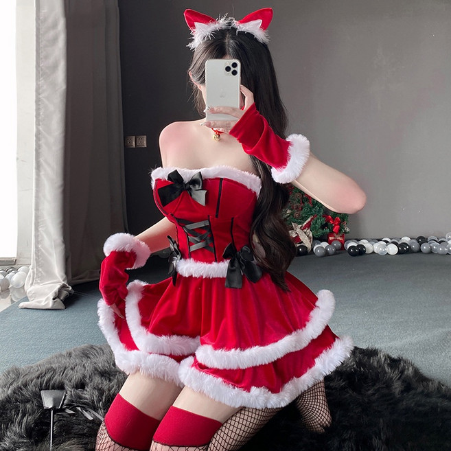 聖誕裝聖誕衣服聖誕節聖誕帽聖誕服裝夜店制服演出聖誕套裝斗篷兒童萬聖節服裝