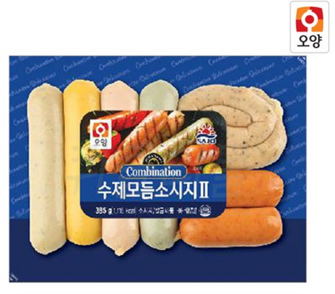 사조 오양 수제 모듬소시지 업소용 식당용수제소시지 호프집 간편안주, 385g, 10개