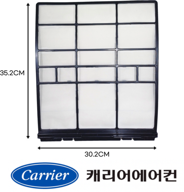 [정품] 캐리어에어컨필터 벽걸이 냉난방 CSV-Q075BI CSV-Q095BI CSV-Q115BI ARQ07VBI ARQ09VBI ARQ07VAI CSV-Q077AI, 1개, 냉난방 프리필터 (80357)