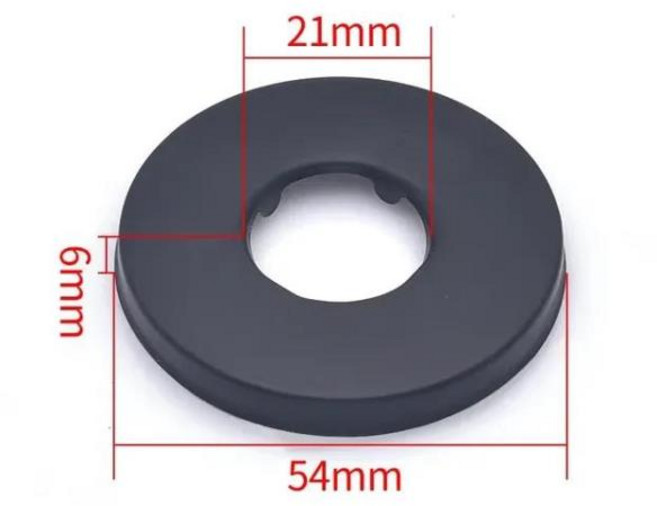 주방용품 욕실 샤워 액세서리 수도꼭지 고정 키트 밸브 커버 스테인레스 스틸 장식, 1개