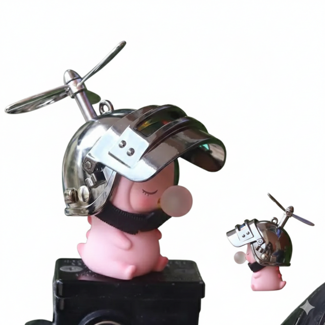 쭁쭁이네 자전거 오토바이 장식인형 액세서리, 핑크, 1개