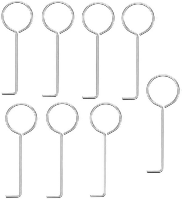 배수 키 일일 클린 리프팅 후크 샤워 배수구 주방 하수구 뚜껑 유틸리티 도구, 1. 8pcs