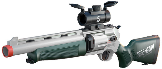 SR410 左輪霰彈槍 軟彈槍, 青白色 JH2052 左輪霰彈槍, 1個