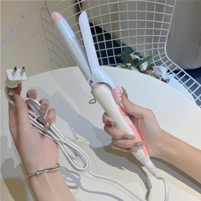 電卷發棒 蛋卷頭卷發棒 大卷 空氣劉海 不傷發, 1個, 冰粉22MM卷發棒